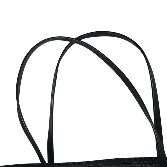 UEC KATE SPADE LARGE BLACK & METALLIC STRIPED TOTE - Picture 6 of 8